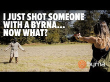 Load and play video in Gallery viewer, BYRNA LE LAUNCHER - LESS-LETHAL PISTOLS HOME/SELF DEFENSE Universal Kit (ORANGE/BLACK)