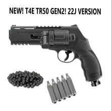 Load image into Gallery viewer, T4E HDR/TR50 GEN2 CUSTOM HOME DEFENSE EDITION .50 Caliber Co2 Revolver- Up To 22 JOULES 600fps - Rubber/Riot Ball Black - Starter Package!