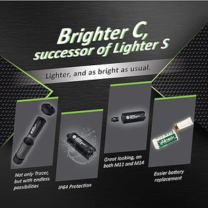 ACETECH Brighter C Tracer Unit, M11+ CW and M14- CCW w/Rechargeable Lion-Battery