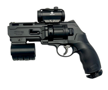 Load image into Gallery viewer, T4E HDR/TR50 GEN2 CUSTOM HOME DEFENSE EDITION .50 Caliber Co2 Revolver- Up To 22 JOULES 600fps - Rubber/Riot Ball  Black - W/ 4x Magazine Holder And Punch Button Package!

