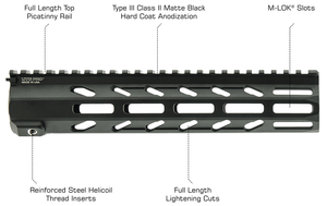 UTG PRO® Arwen Free Float M-LOK® Handguard, 10"