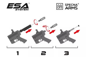 Specna Arms RRA SA-E01 EDGE™ carbine AEG Airsoft rifle W/ GATE ASTER Mosfet - black