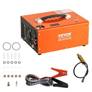 PCP Air Compressor, 4500PSI Portable PCP Compressor with Built-in Converter, Auto-Stop, DC12V/AC120V & Oil & Water-Free Compressor Pump