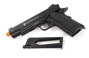 ELITE FORCE 1911 TACTICAL BLOWBACK GAS GUN (CO2) - BLACK