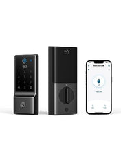 Load image into Gallery viewer, eufy Security Smart Lock C220, Fingerprint Keyless Entry Door Lock, Built-in Wi-Fi, App Remote Control, Front Door Smart Lock Deadbolt, 8Months Battery, Reliable Power, IP53 Waterproof, BHMA Grade 3
