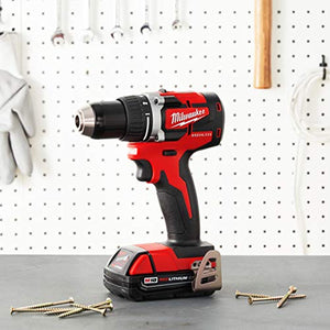 Milwaukee M18 18-Volt Lithium-Ion Brushless Cordless 1/2 Inch Compact Drill/Driver (Tool-Only) 2801-20