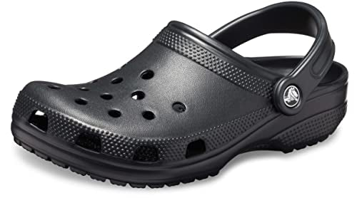 Crocs Unisex-Adult Classic Clogs (Best Sellers), Black, 10 Men/12 Women