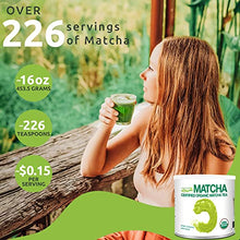 Load image into Gallery viewer, MATCHA DNA Certified Organic Matcha Green Tea Powder (16 oz TIN CAN)
