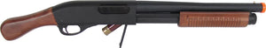 NEW GE M870 REAL WOOD FULL METAL SAWED OFF TRI-BURST GAS SHOTGUN