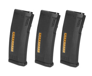 KWA MS120c Adjustable ERG/AEG2.5/AEG3 Mid-Cap Magazines- 3 Pack