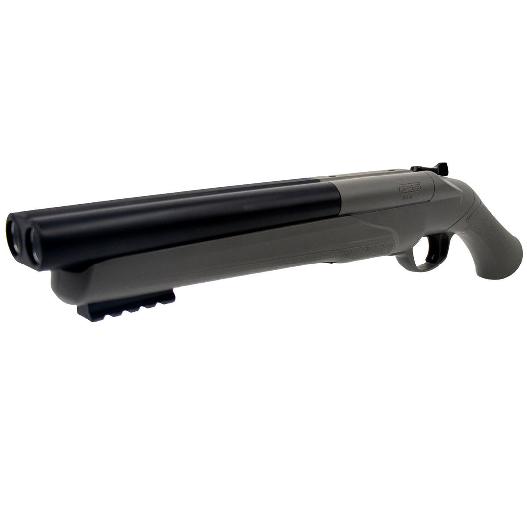 T4E HDS / TS 68 HOME DEFENSE EDITION - UP TO 34Joules / 500FPS Custom Double Barrel Combat Grey Shotgun .68cal w/ FREE 25 Rubber Balls + 5 12gr. Co2 COMBO!